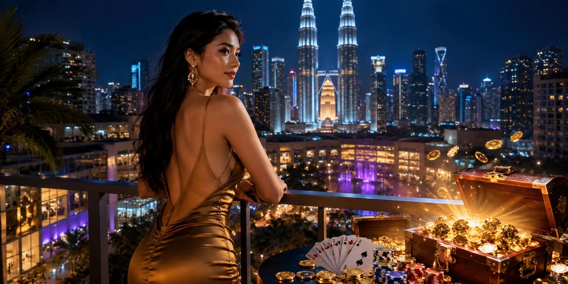 Permainan Teen Patti gaya Malaysia di Kuala Lumpur dalam suasana moden